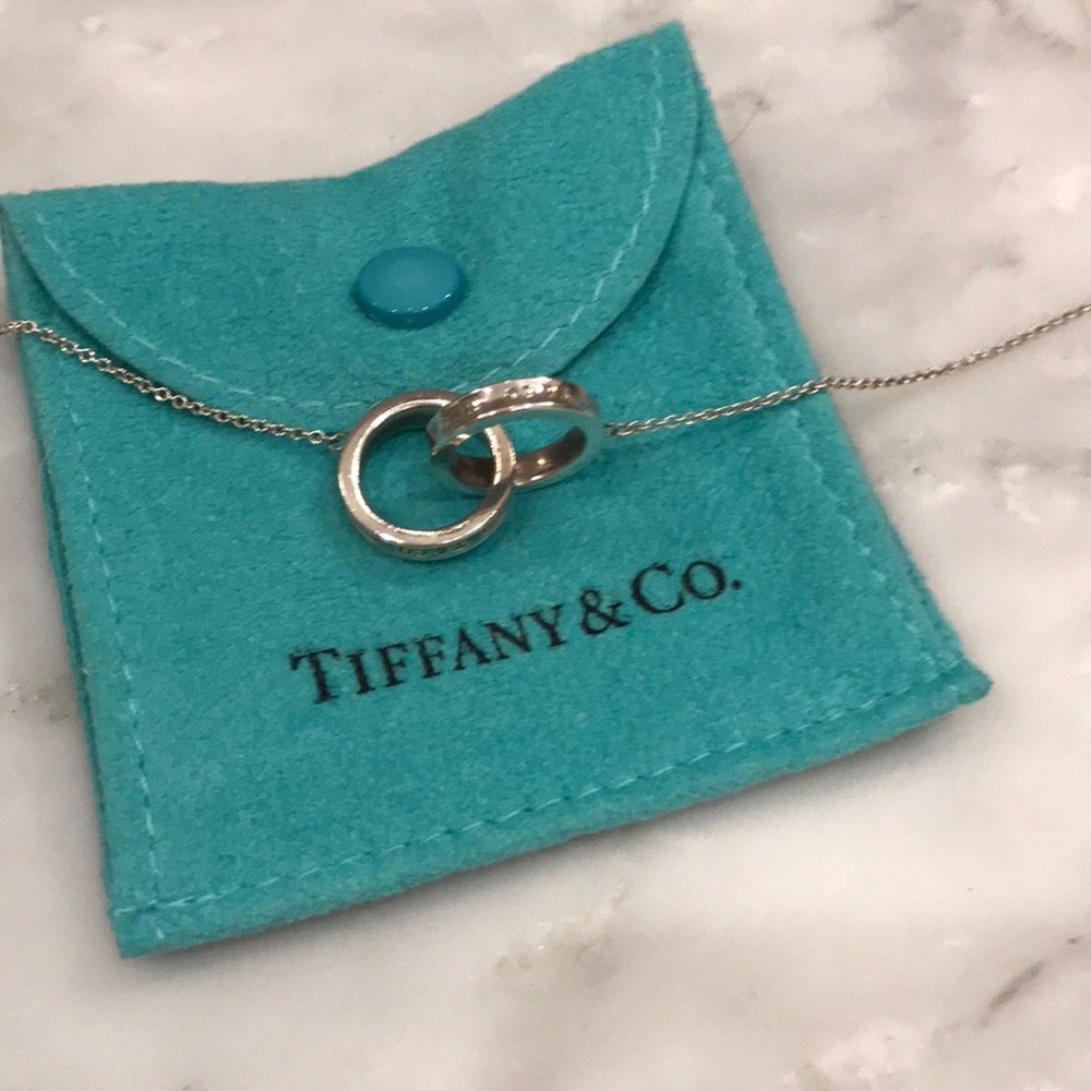 Tiffany interlocking rings necklace
